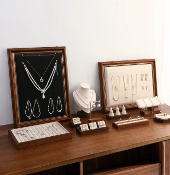 Photo Frame Jewelry Display Stand, Necklace Earring Bracelet Showcase, Wall-Mounted Ornament Rack for Street Vending, Window, and Counter Props