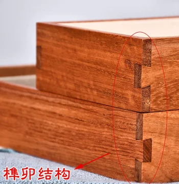 Burmese Huanghuali Auspicious Jewelry Box - Rosewood Vanity Organizer for Bracelets and Accessories