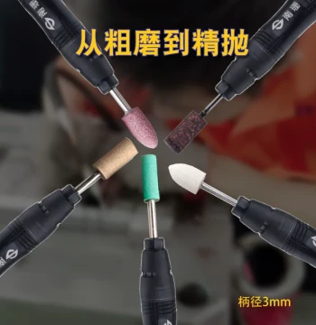 Mixed Grinding Heads Kit, Silicon Carbide Rotary Tool Accessories for Wood, Jade, and Metal Polishing Set 3