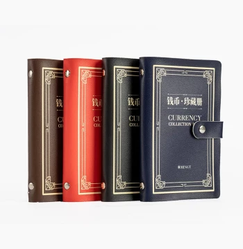 2026 New Practical Vintage-Style Coin Collection Album – Leather Banknote Storage Case for Commemorative Bill Protection and Display