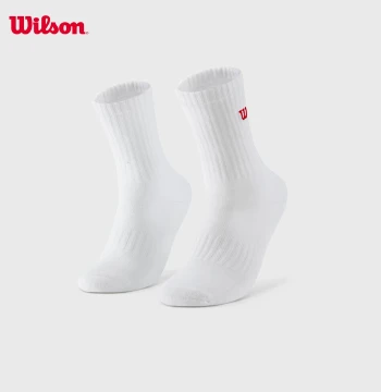 Wilson 26 New Club Tennis Socks Men Women Mid-Calf Casual Terry Bottom Running Anti-Slip Sports Socks