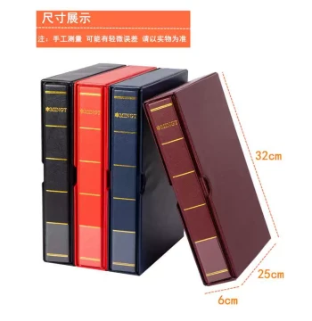 600-Slot Banknote Collection Album with Insert Box for Commemorative Notes, Currency Collector's Binder, Empty Bill Folder Set