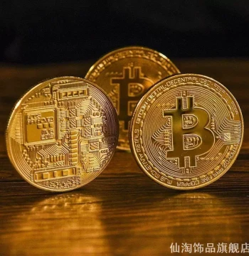 Bitcoin Plated Gold Coin - BTC Dollar World Currency Copper Commemorative Coin