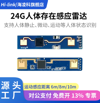 Hi-Link Human Presence Sensor LD2410B/LD2410C/LD2401/2402 Radar Induction Module