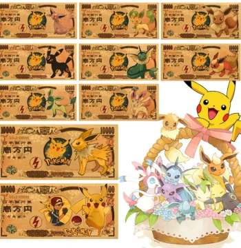New Edition Pokémon Coins Pocket Monsters Gold Foil Commemorative Cards Japanese Holo Cards Collectible Coins Pokemon