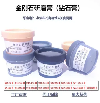 Diamond Polishing Paste, Jade Polishing Compound, Metal Grinding Mirror Finish Polish, Diamond Paste Polishing Consumables with Custom Labeling