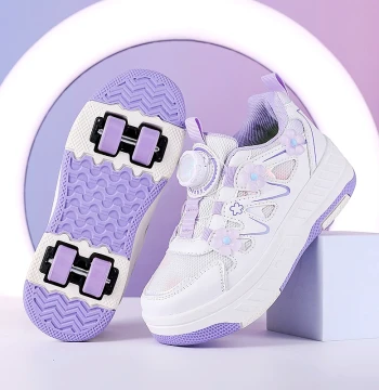 Girls' Heelys Children's Retractable Four-Wheel Flying Shoes Roller Skates for Elementary School Girls Sports Wheel Shoes