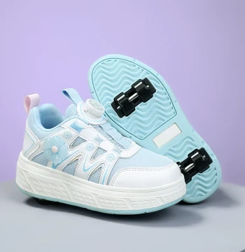 Girls' Heelys Shoes 2026 Summer New Arrival - Children's Roller Skating Shoes with Wheels for School Wear
