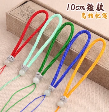 10cm Handmade Short Chinese Knot Handle Rope Braided Wenwan Jade Incense Pouch Tassel Pendant