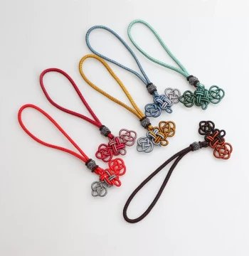 DIY Wenwan Jade Lanyard for Handheld Pieces and Pendants, 4mm Thick Wrist Rope, Handmade Phone Accessory Cord