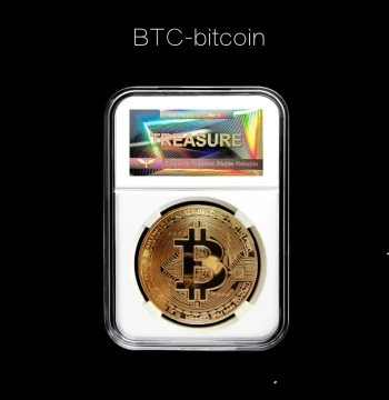 BTC Bitcoin Gold Coin, Ethereum B Virtual Currency, World Coin Commemorative Collectible, Creative Gift