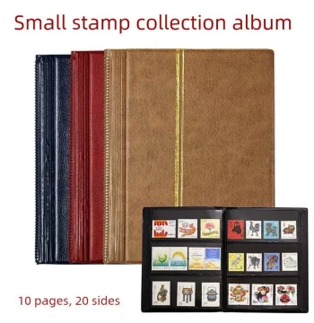 Stamp Collection Album, Philately Booklet, Mini Stamp Catalog, Protective Empty Album, Stamp Sleeves, Collector's Binder