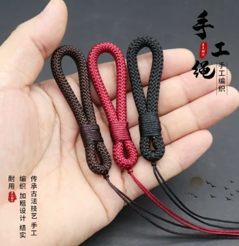 Thickened Handmade Wenwan Bracelet Cord, DIY Creative Accessory String for Jade Pendants and Slingshots, Traditional Chinese Style