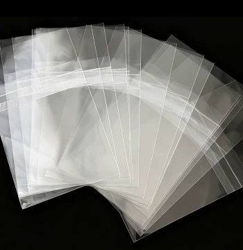 Chinese Stamp OPP Protective Bags, Non-Stick Self-Sealing Sleeves for Philately Collection