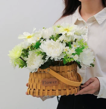Qingming Festival Plastic Flowers, Tomb-Sweeping Bouquet Arrangements, Grave Markers, Memorial Supplies, Worship Flowers