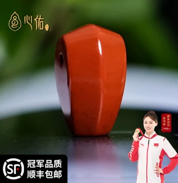 Natural Liangshan Southern Red Agate Buddha Head Three-Way Connector for Small Vajra, Star-Moon Bodhi, and Fragrant Seed Bracelets
