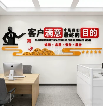 3D Acrylic Motivational Wall Decals for Corporate Offices - Background Culture Wall Decor with Inspiring Text