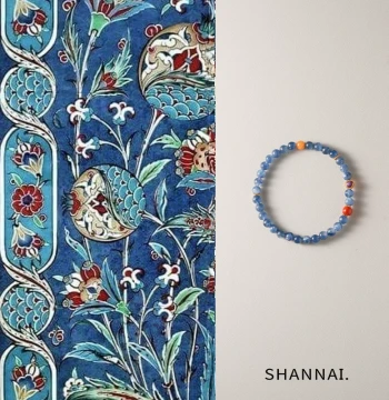 shannai Original "Jinglan" New Chinese Style Kyanite Bracelet for Women, Sugilite, Southern Red Agate, and Amber Beaded Bracelet