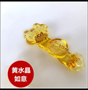 Crystal Ruyi Burial Ornament, Urn Storage, Qingming Worship, Grave Companion Piece, Interment and Funeral Supplies