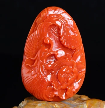Natural Southern Red Agate Pendant - Full Color and Texture, Exquisitely Carved Necklace for Men and Women, Ideal Birthday Gift