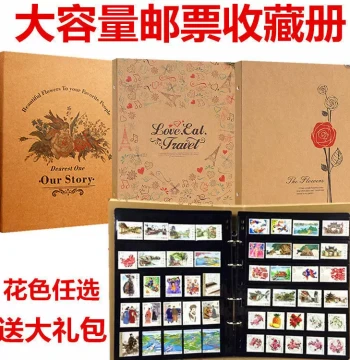2000-Sheet High-Capacity Stamp Album for Philately Collection - Protective Sleeves for Blocks, Small Sheets, and Full Sheets in Loose-Leaf Binder