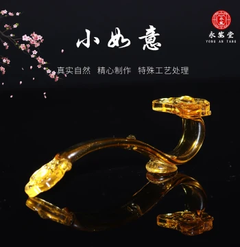 Crystal Ruyi Scepter Grave Ornament for Cemetery Burial and Memorial Services