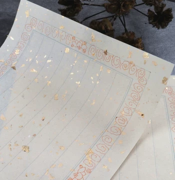Ming-Qing Style Deer Glue Imitation Gold-Flecked Xuan Paper for Calligraphy