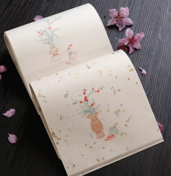Ancient Style Small Regular Script Xuan Paper Letter Paper, Huanhua Jian, Deer Glue Luoxuan Variant Ancient Letter Paper Collection, Semi-Processed Calligraphy Art Paper