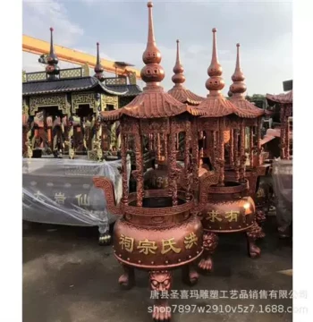 Custom Antique Alchemy Furnace by Sculpture Manufacturer - Cast Bronze Incense Burner for Temple and Ancestral Hall Worship