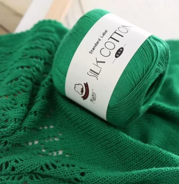 No. 6 Silk-Cotton Lace Thread, Pure Hand-Woven Doll Material Kit, DIY Crochet Linen-Yarn Ball for Hats and Clothes