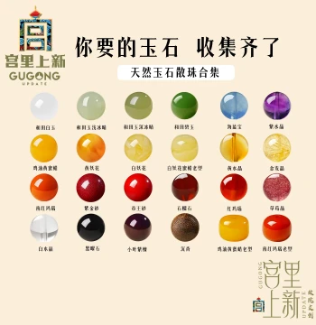 Palace New Arrival: Hetian Jade Loose Beads, Natural South Red Agate Accessories, Amber Single Beads, Crystal Matching Beads