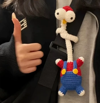 Wool Handmade DIY Crochet Kit for Knitting Long-Necked Sloth and Gugu Chicken Plush Pendant Gifts