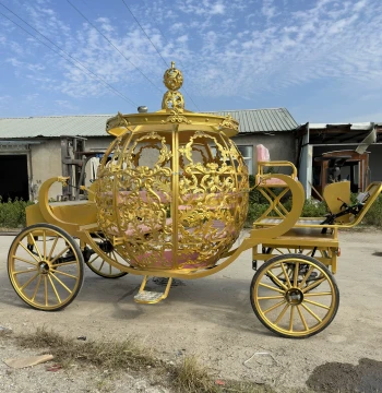 Cinderella Ironwork Hollow Pumpkin Princess Carriage Sightseeing Scenic Area Parade Reception Photo Wedding Scenic Carriage