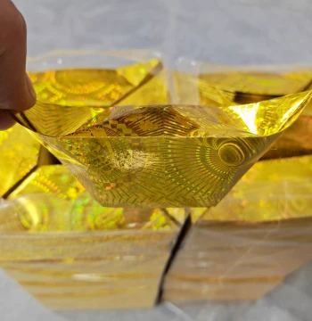 Imported Thickened Paper, High-Quality Laser Gold Ingots Semi-Finished Products, Wholesale Ritual Supplies for Qingming Festival Paper Folding