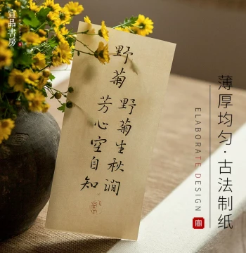 Traditional Wax-Resist Xuan Paper for Calligraphy and Love Letters, Ideal for Small Regular Script and Fountain Pen Practice