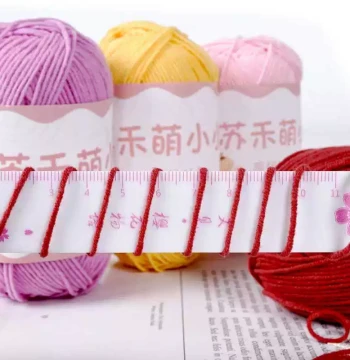 4-Ply Suhe Meng Mini Combed Cotton DIY Scarf Kit for Hand Knitting and Crochet Baby Sweaters