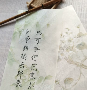 Chenxi Letter Paper, 30 Sheets with Free Shipping, One-Stroke Letter Paper, Xuan Paper, Floral Letter Paper, Ancient Style Letter Paper, Three-Line Letter Paper, Small Regular Script Calligraphy, Handwriting