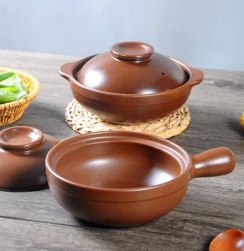 Clay Pot for Claypot Rice, High-Temperature Dry Burn Crack-Resistant Small Sand Pot for Rice Noodles, Commercial Gas Stove Ceramic Casserole