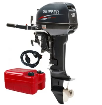 SKIPPER Captain Outboard Motor Two-stroke 15 HP Outboard Motor Engine Propeller Marine Propeller