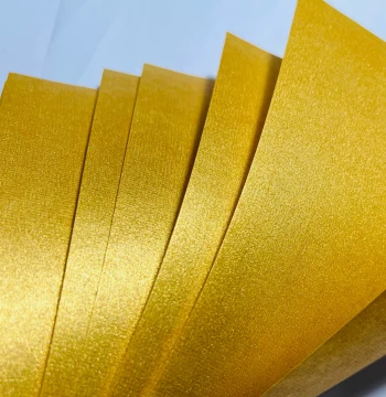 Golden Xuan Paper Letter Sheets Antique Mud-Gold Semi-Raw Wax-Dyed Calligraphy Paper
