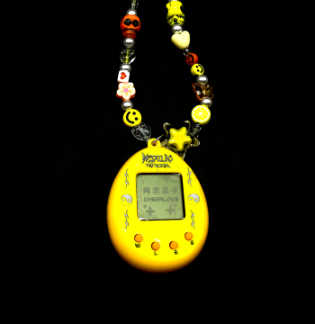 wlgs Homemade Electronic Pet Necklace, Handmade DIY Couple Accessory