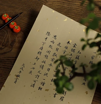 Jingmoxuan Wax-Resist Small Regular Script Love Letter Poetry Stationery, Semi-Processed Xuan Paper for Soft-Brush Calligraphy