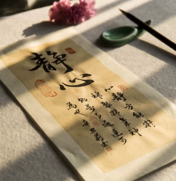 Qiuningzhai Vintage Floral Xuan Paper - Traditional Chinese Letter Sheets for Calligraphy Artworks, Small Regular Script, and Handwritten Notes with Wax Resist Design