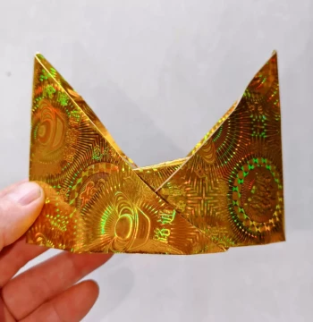 Laser Official Horse Hoof Gold, Gold Yuanbao Semi-Finished Products, Models 10/14, Gold and Silver Paper, Gold Foil Paper, Qingming Festival Sacrificial Supplies