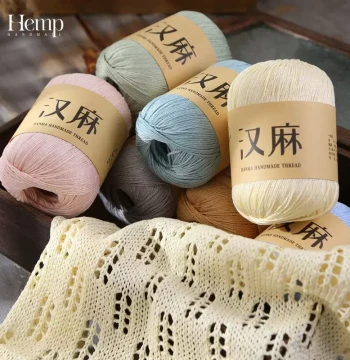 Hemp Linen Lace Crochet Yarn Balls Hand Knitting DIY Material Kit Wholesale with Free Shipping