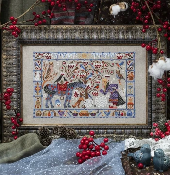 DMC Cross Stitch New Authentic Countryside Winter Forest Treasure Kit Small Piece Self-Stitch Handmade DIY