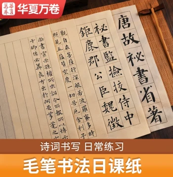 [Small/Medium Regular Script Daily Practice Paper] Brush Practice Raw Pulp Daily Paper 78% Processed Xuan, 28/18/112 Grids, 8 Columns, Small Regular Script Brush Sutra Copying, Specialized Xuan Paper for Calligraphy, Antique Letter Sheets
