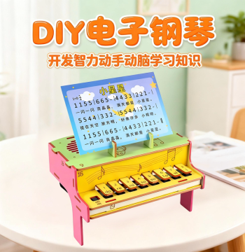 Electronic Piano DIY Kit for Elementary Students - Hands-on Science & Music Project, STEAM Educational Toy