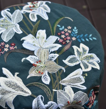 Large-Scale European-Style Lily Embroidery Kit – DIY Creative Fabric Art for Home Decor