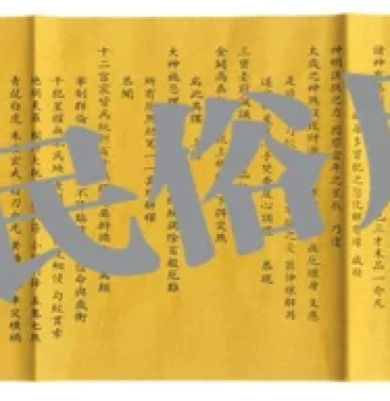 Tai Sui Grand Petition / Religion / Sacrificial Supplies / Yellow Ritual Paper / Formal Petition / Grand Petition Text / Memorial Text